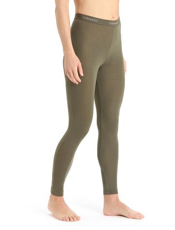 Base Layers Icebreaker Merino 175 Everyday Thermal Leggings Damskie Oliwkowe | PL 1048ILHS